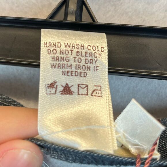 NWT M.S.S.P. Skirt Size 4 Blue Yellow Arianna Boho Cross Stitch Embroidered - Picture 9 of 11